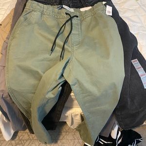 Green joggers old navy